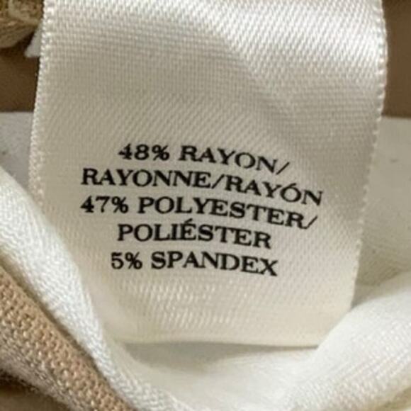 Ann Taylor Chino Pants Women 8 Flat Front Stretch Performance Golf Golfer Preppy - Picture 9 of 9